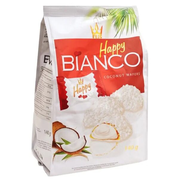 HAPPY Bianco Coconut Wafers 140g